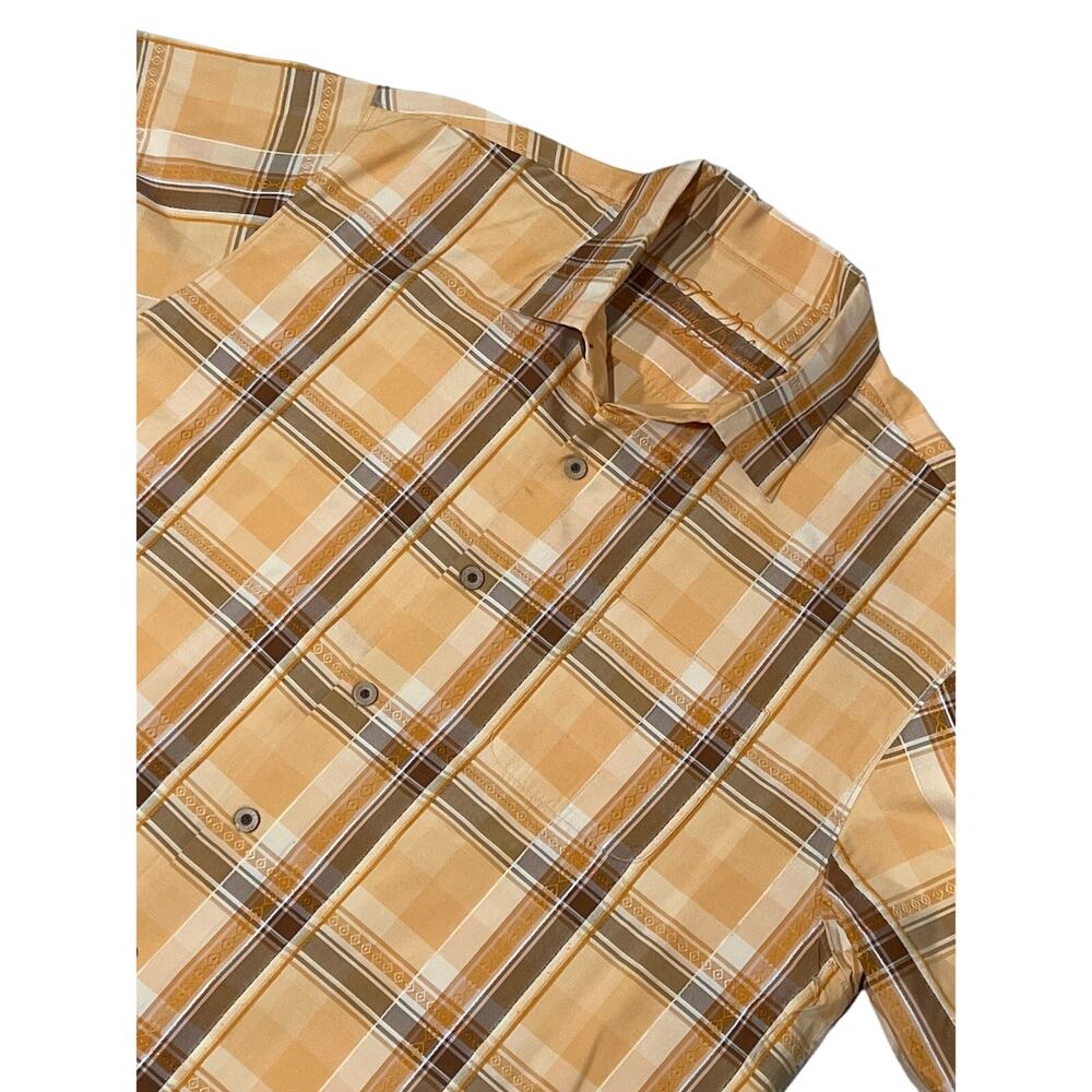 Tommy Bahama Men’s 100% Silk Plaid Short Sleeve Button Up Shirt XL 888-Y
